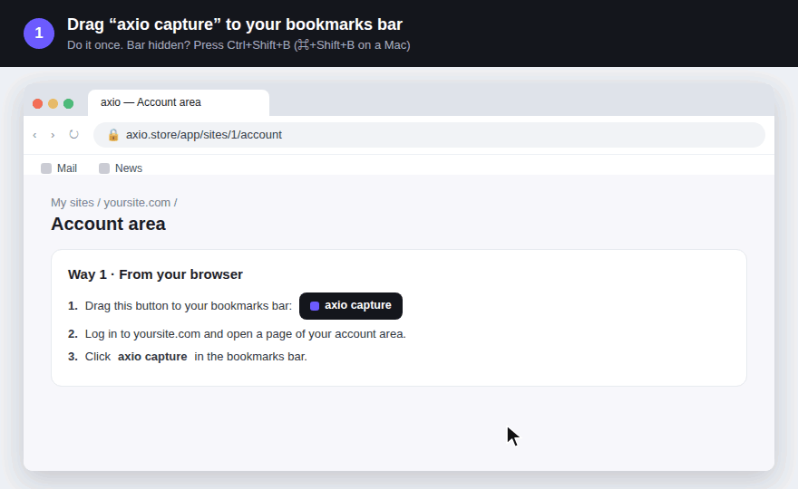 How to use Reglaze capture, step by step